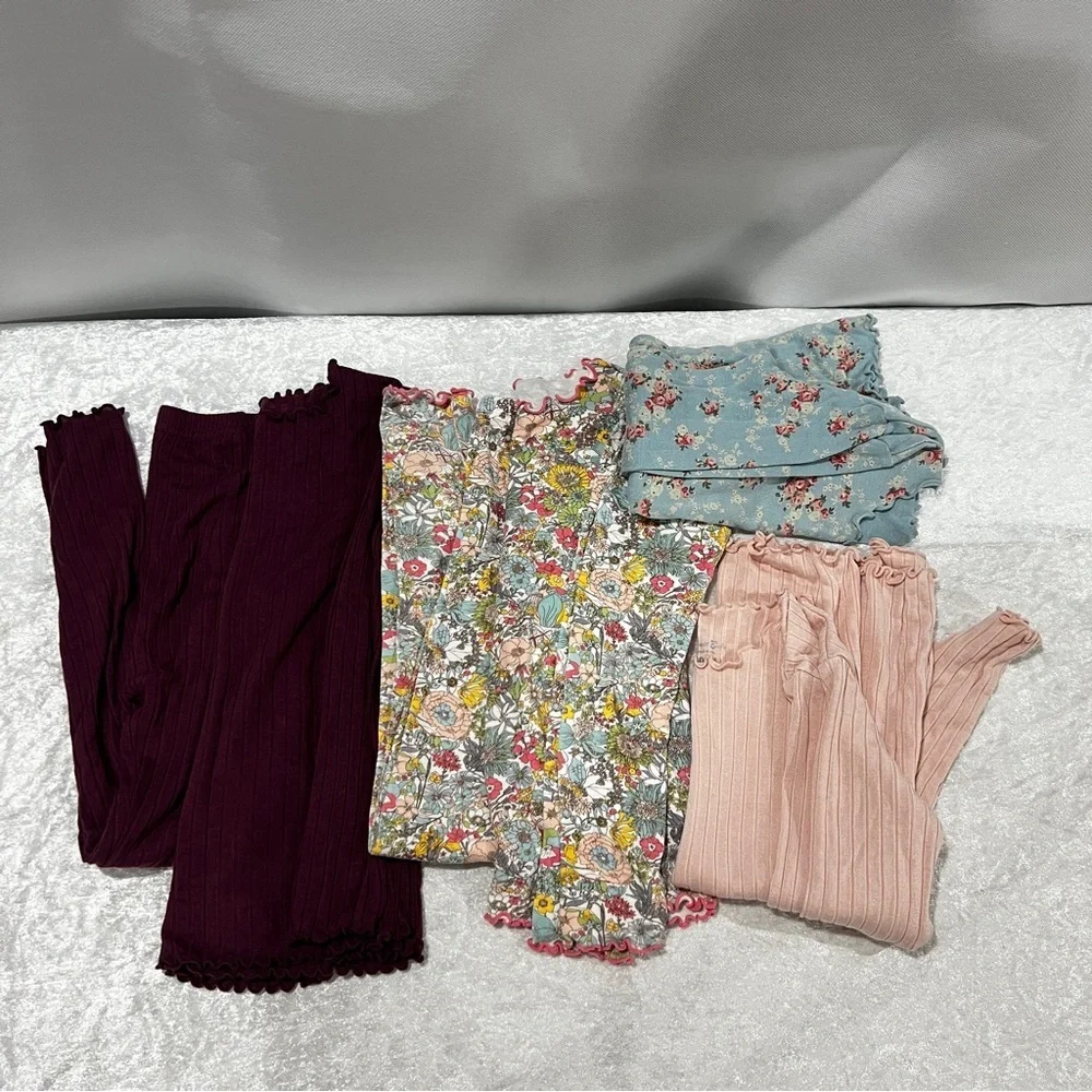 Vaenait Baby Pajama Bundle Lot 6 Pieces Size 120 (XL) 6-7 Years Old Girls Modal